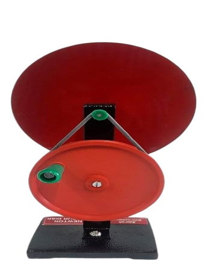 إيه إل قرص نيوتن الملون AI-Newton مقاس 6 بوصات مزود بعجلة دوارة على حامل/قاعدة خشبية/يعمل باليد/نموذج توضيحي لمختبر الفيزياء التعليمي العلمي/لتجربة مختبر الفيزياء - Image 3